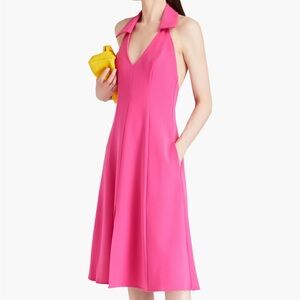 BLACK HALO
Lathan halterneck crepe midi dress